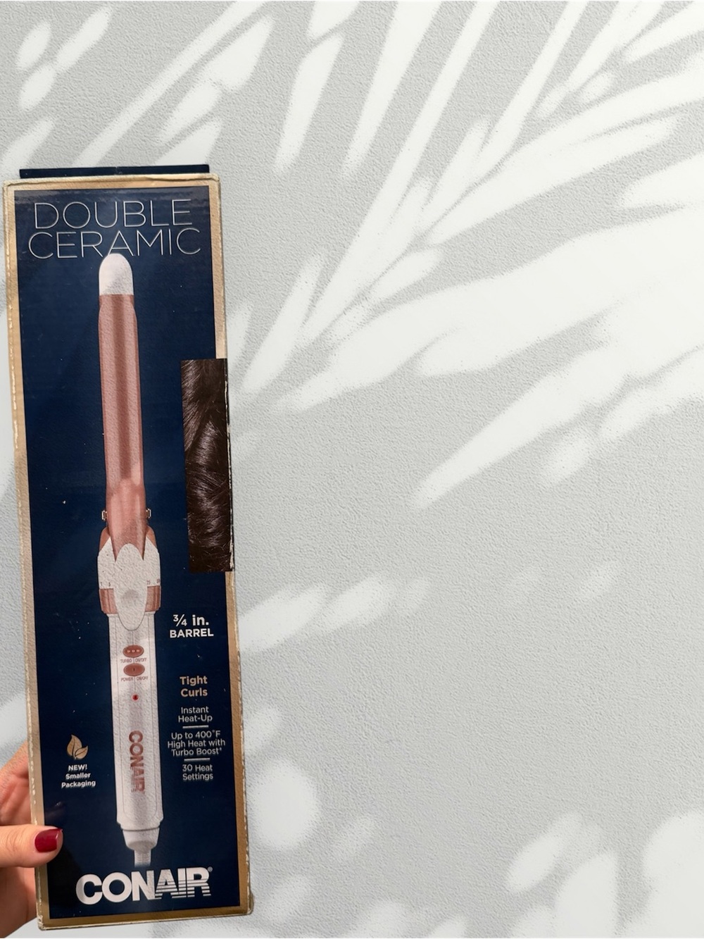 Conair Double Ceramic Curling Iron - Rose Gold & White
